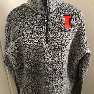 University of Illinois Ladies Pullover Fleece.  two available. size L and M